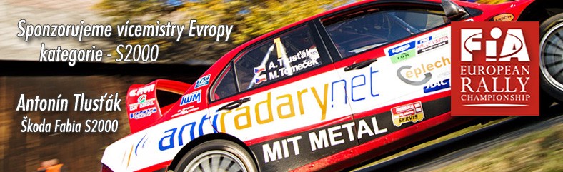AntiRadary.NET - Sponzorujeme mistry Evropy v rally