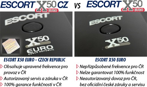 ESCORT X50i EURO - CZ