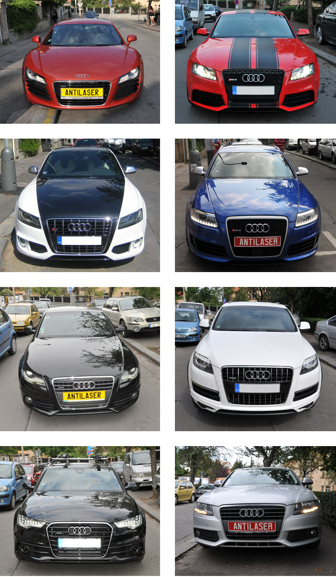 Ukázka montáží antiradarů do vozů AUDI