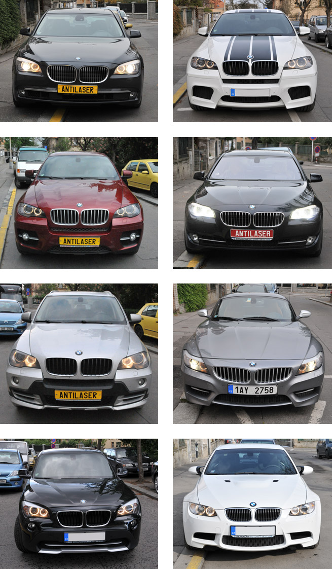 Ukázka montáží antiradarů do vozů BMW